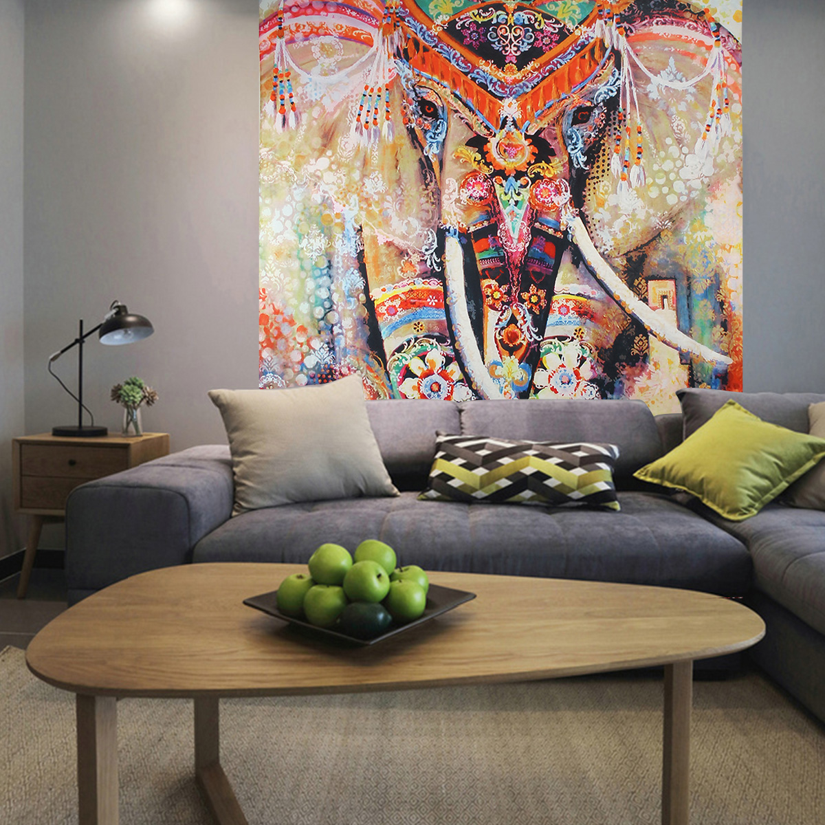 "Mandala Elephant" Tapestry - Image 5